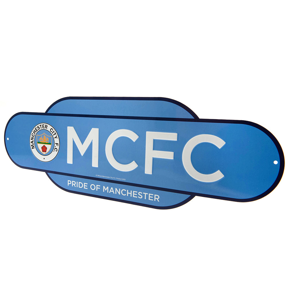 Manchester City Colour Retro Sign