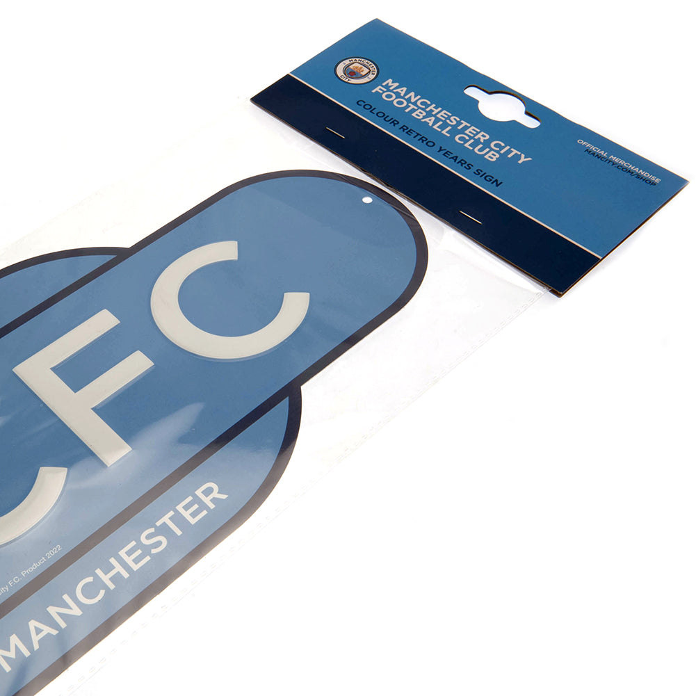 Manchester City Colour Retro Sign