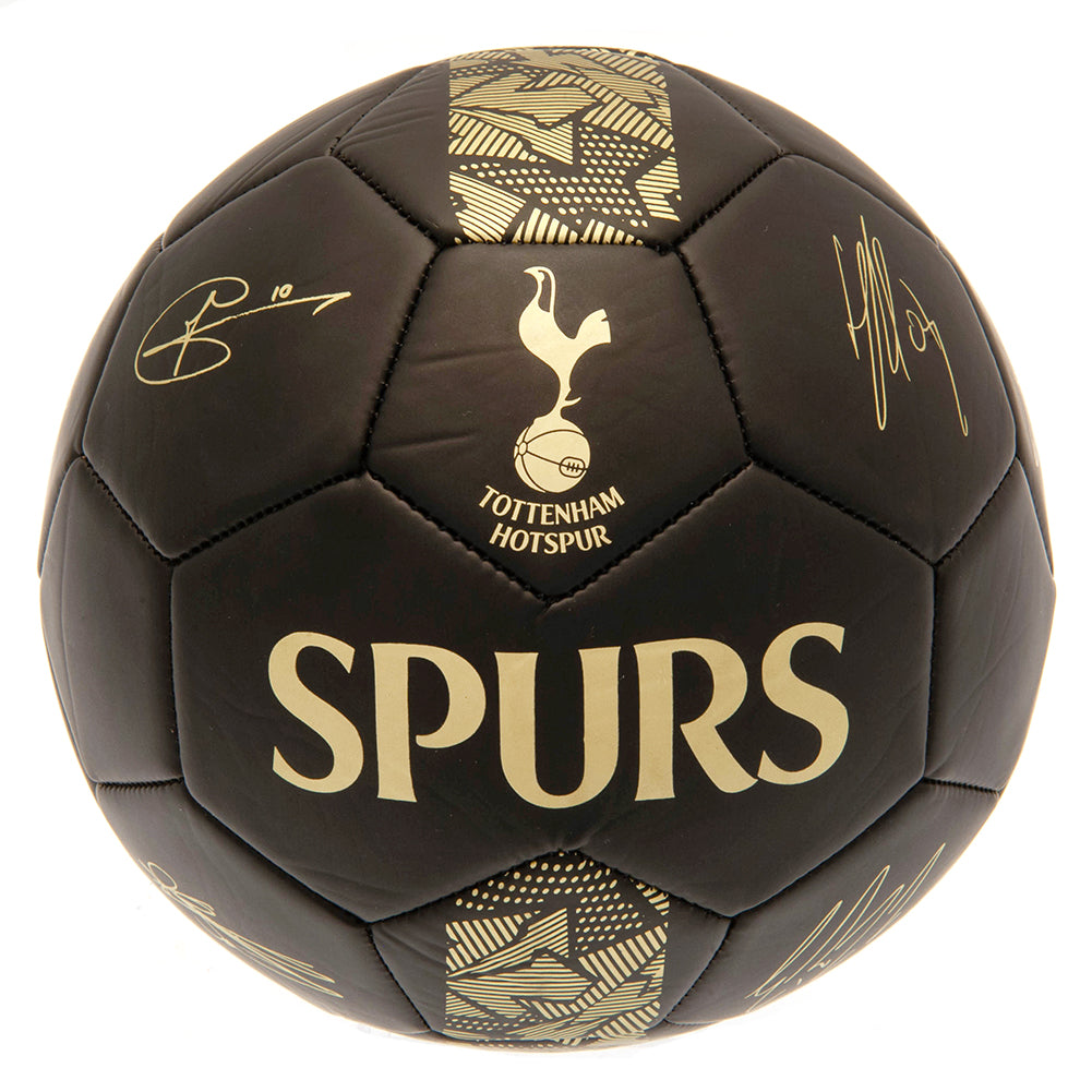 Tottenham Hotspur Gold Phantom Football with Signatures