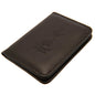 Brown leather wallet with 'Tottenham Hotspur' branding on a white background