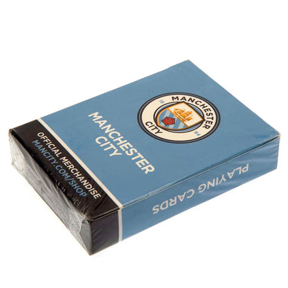 Manchester City playing cards packaging on a white background