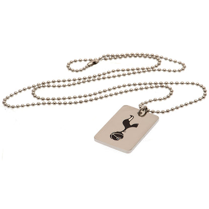 Tottenham Hotspur Enamel Crest Dog Tag & Chain