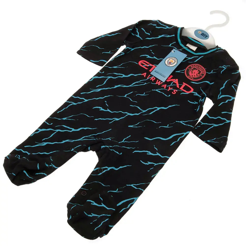 Manchester City Sleepsuit 0-3 mths – Football Gifts Online