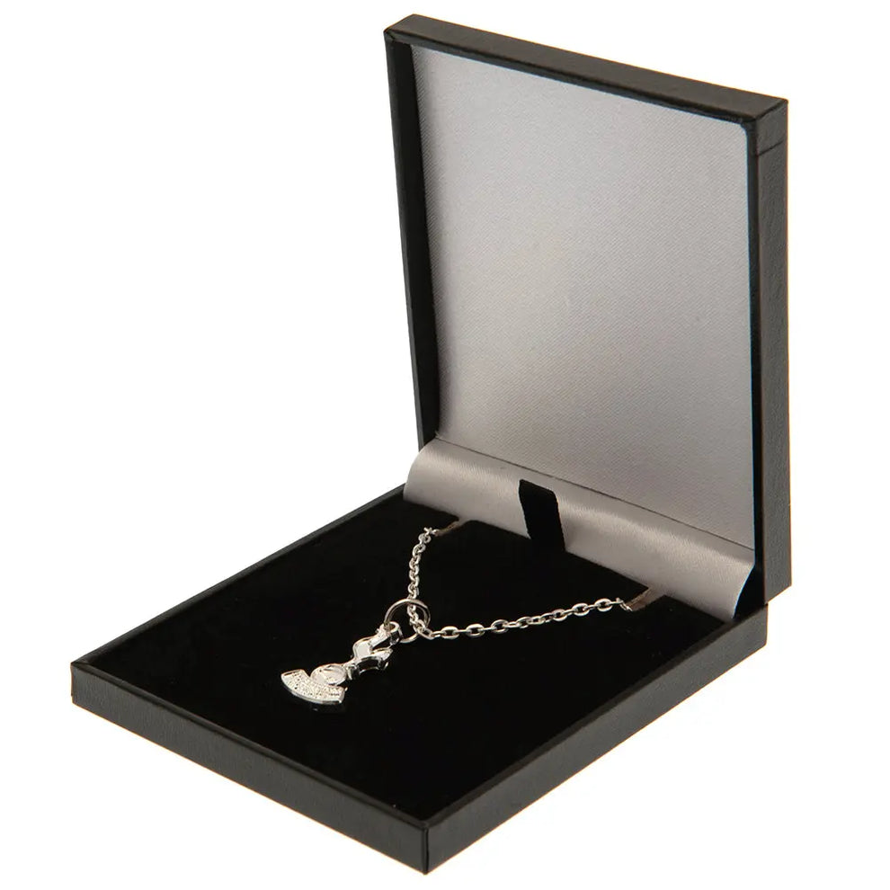 Tottenham Hotspur FC Silver Plated Spurs Pendant With 50 cm Long Chain Necklace - Stoneycroft Trading Tottenham Hotspur FC Silver Plated Spurs Pendant With 50 cm Long Chain Necklace - Stoneycroft Trading