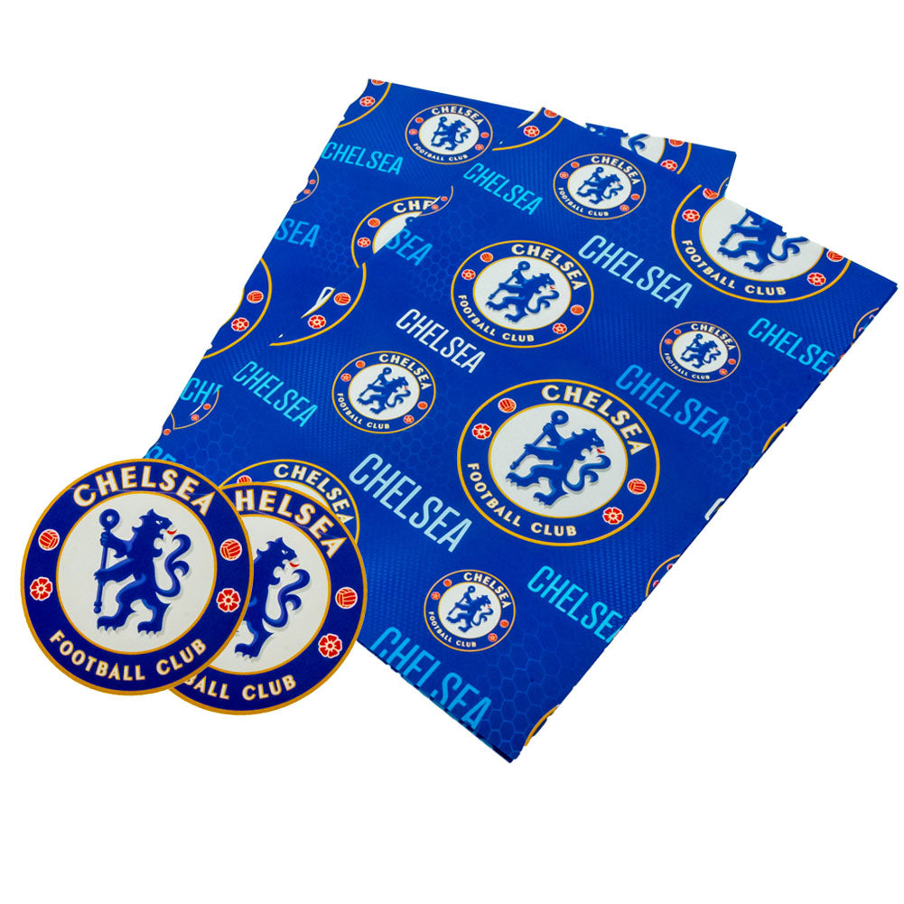 Chelsea FC Gift Wrapping Paper (Text)