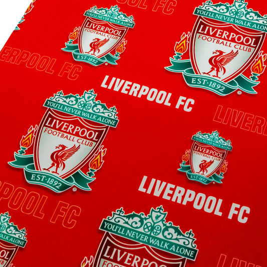 Liverpool FC Gift Wrapping Paper (Text)