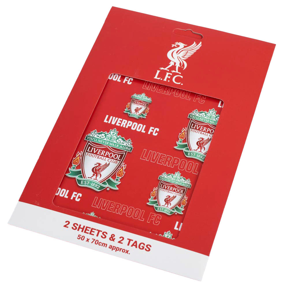 Liverpool FC Gift Wrapping Paper (Text)