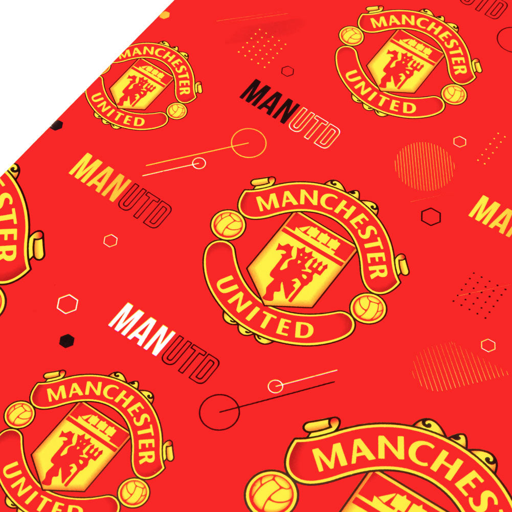Manchester United Gift Wrapping Paper (Text)