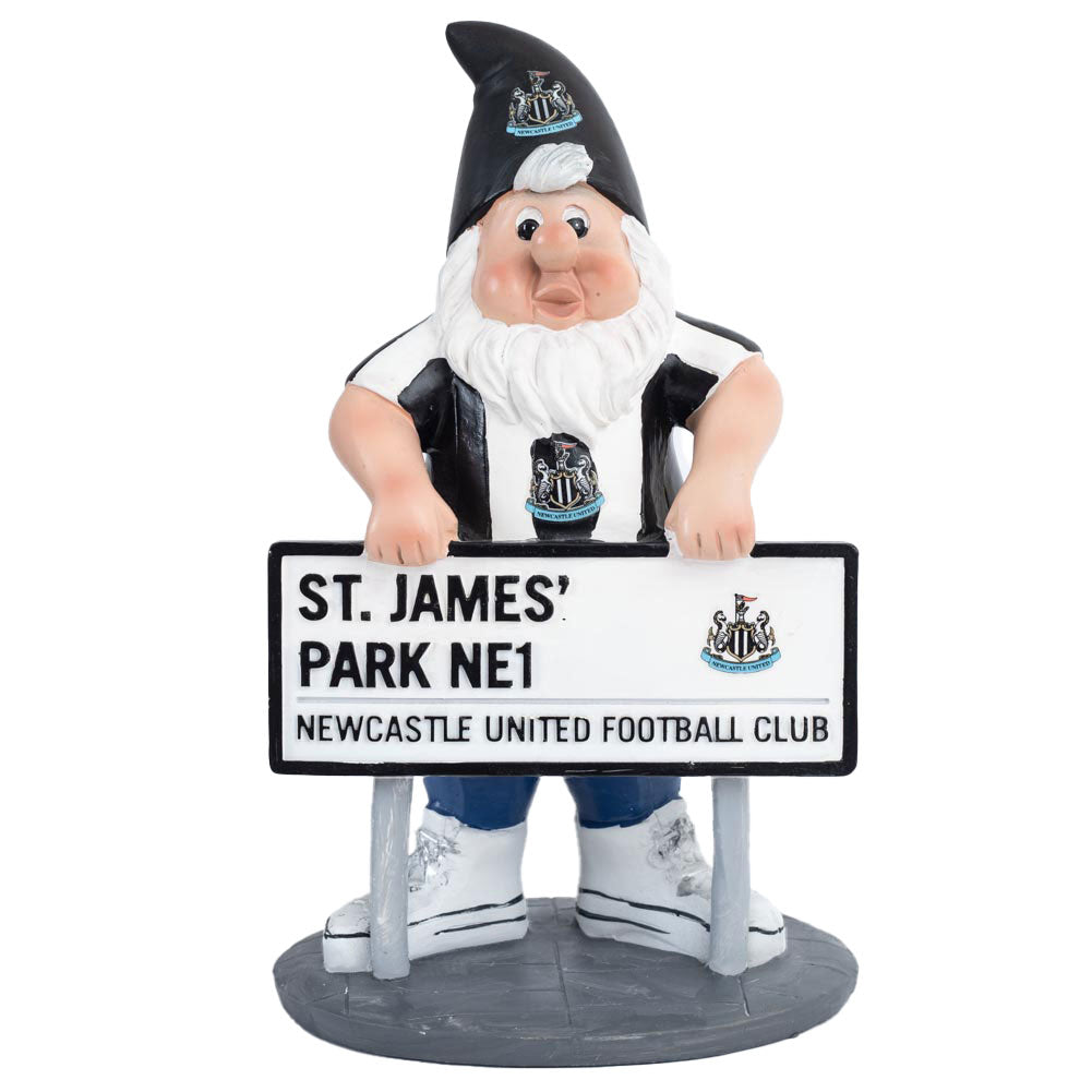 Newcastle United Street Sign Gnome