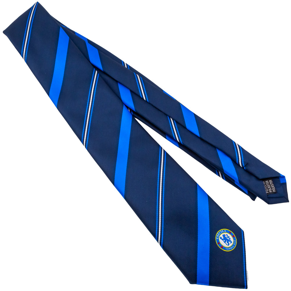 Chelsea FC Stripe Tie Fully Laid Out