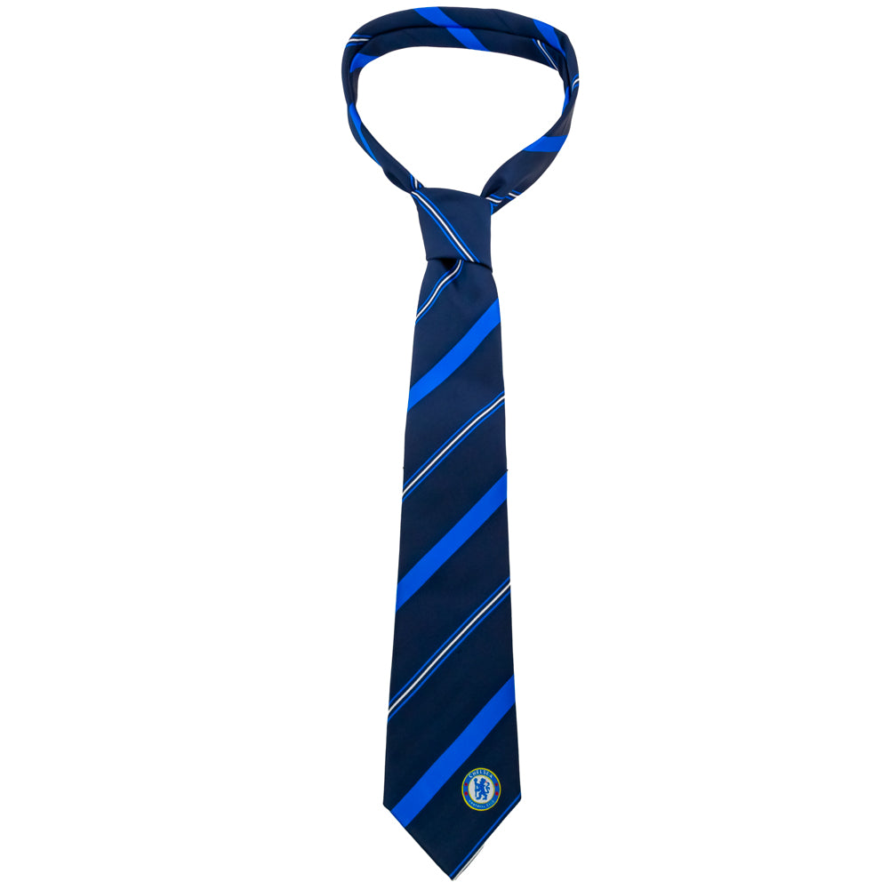 Chelsea FC Stripe Tie Fully Tied