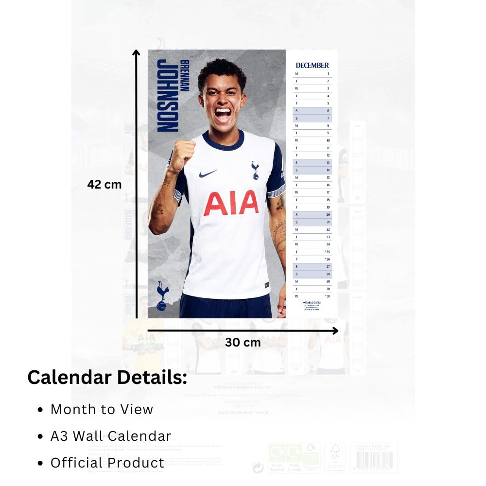 Tottenham Hotspur 2025 Calendar