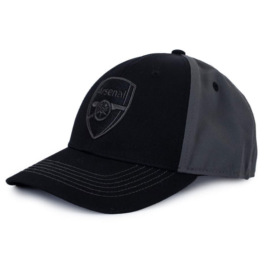 Black and gray cap with Arsenal logo on a white background