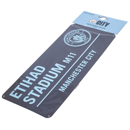 Manchester City Two Tone Street Sign