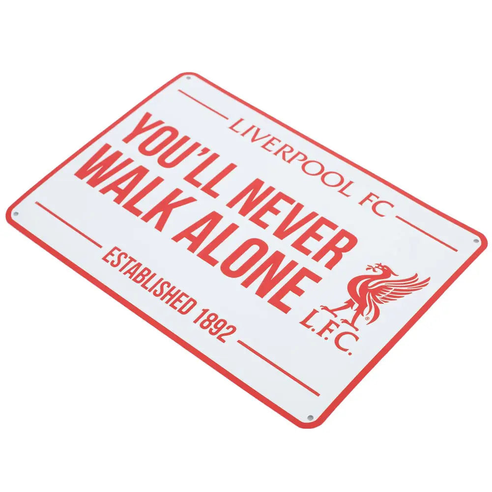 Liverpool FC Large YNWA Sign Top View