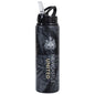 Black water bottle with Newcastle United logo and text on a white background