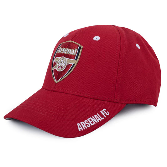 Red Arsenal FC cap on a white background