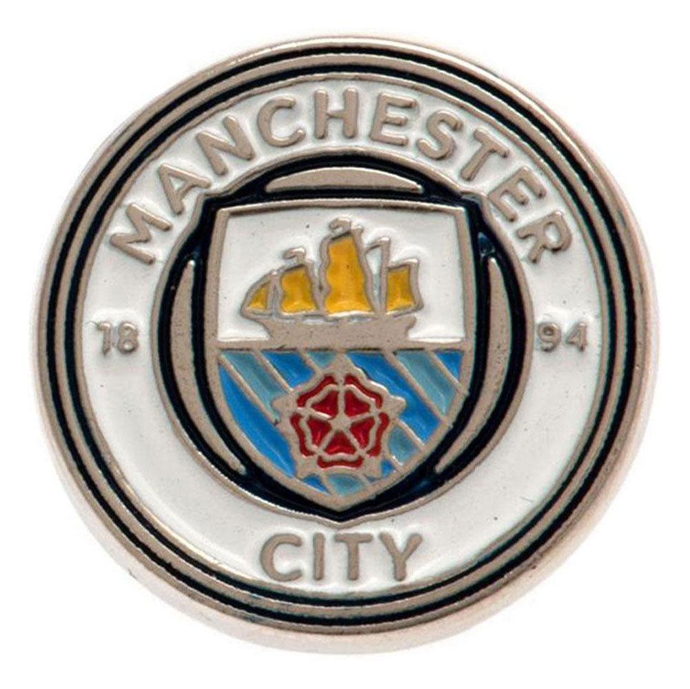 Manchester City Keyring & Badge Set