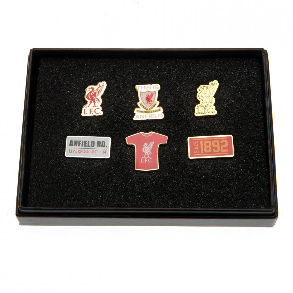Liverpool FC 6 Piece Badge Set