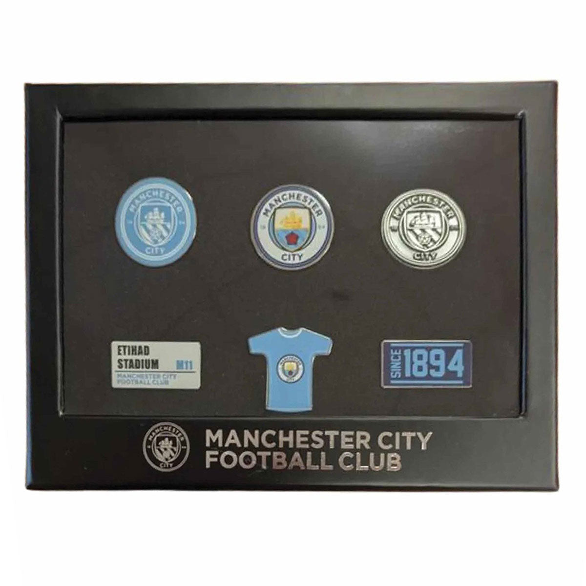 Manchester City 6 Piece Badge Set