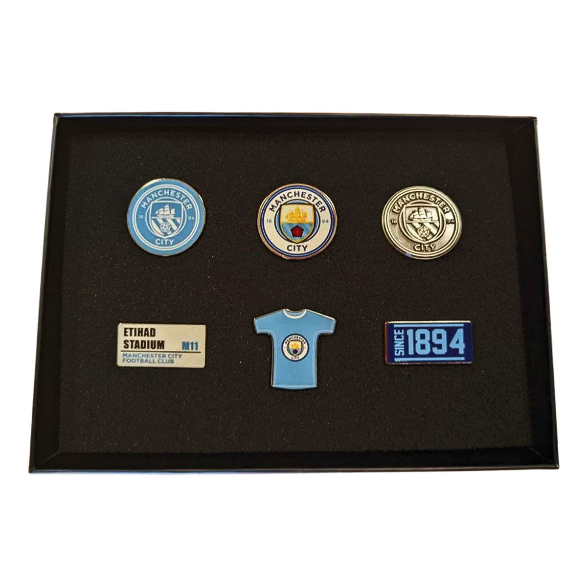 Manchester City 6 Piece Badge Set