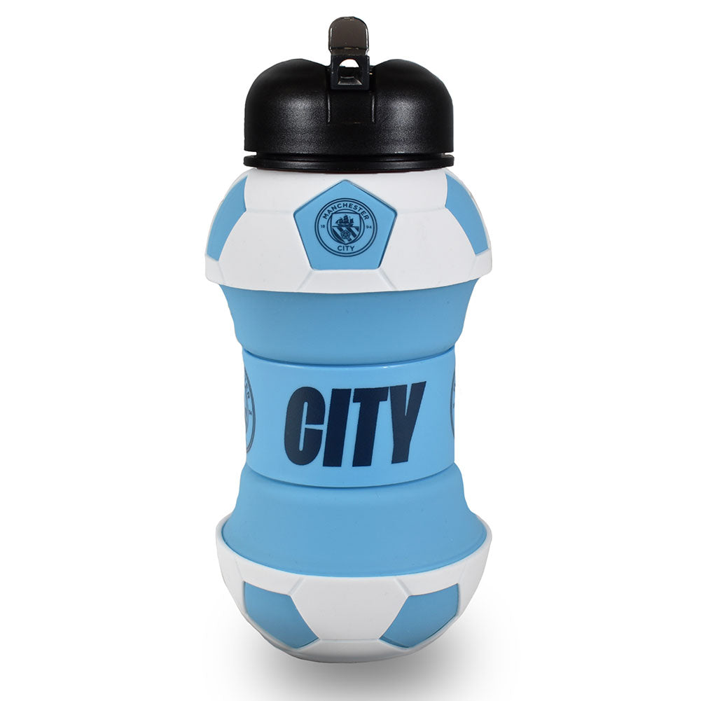 Manchester City Collapsible Football Drinks Bottle