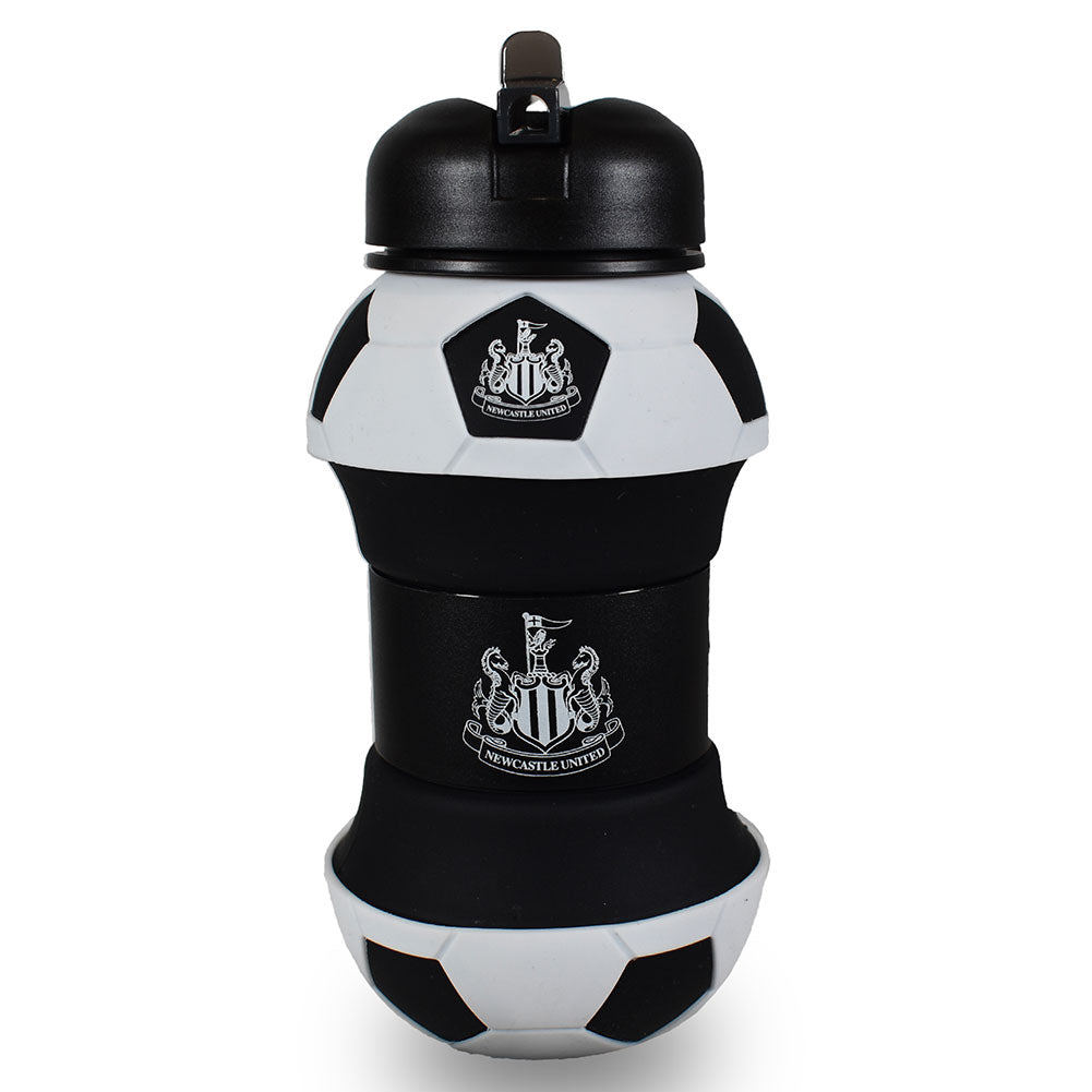 Newcastle United collapsible football drinks bottle, alternate view - Football Gifts Online