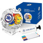 Chelsea FC colour-in mini mascot football set with markers and box on a white background