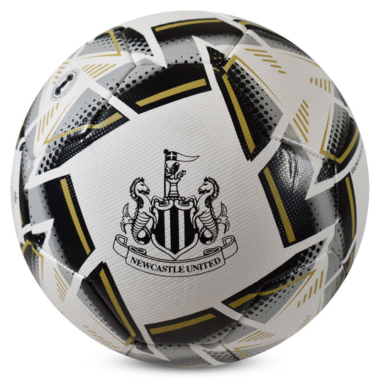 Football with Newcastle United logo on a white background