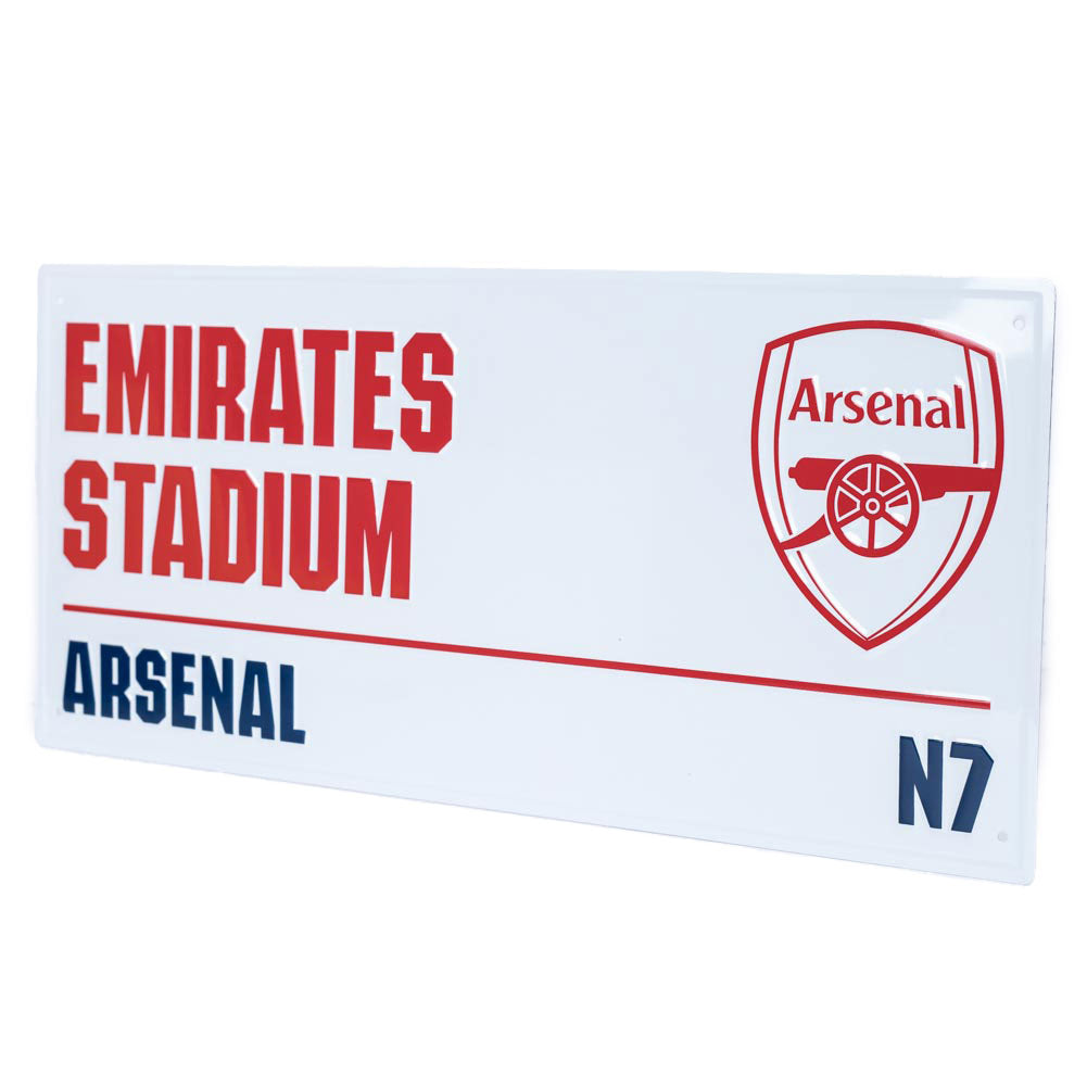 Arsenal White Emirates Stadium Street Sign