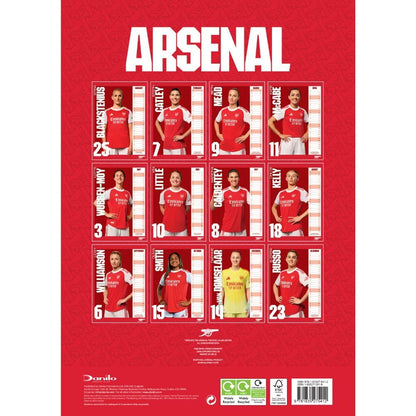 Arsenal A3 Women's 2026 Calendar