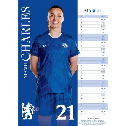 Chelsea FC Women's 2025 Calendar