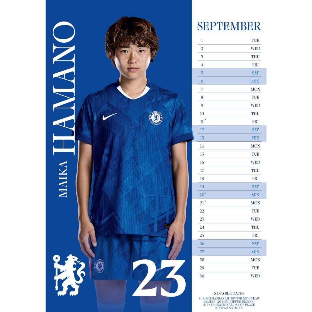 Chelsea FC Women's 2025 Calendar