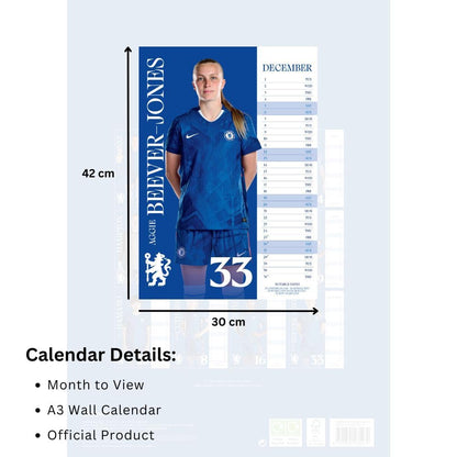 Chelsea FC Women's 2025 Calendar
