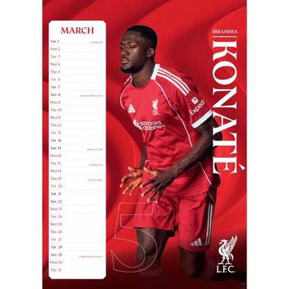 Liverpool FC A3 2026 Calendar