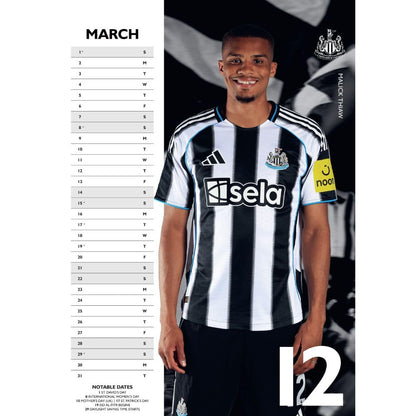 Newcastle United A3 2026 Calendar
