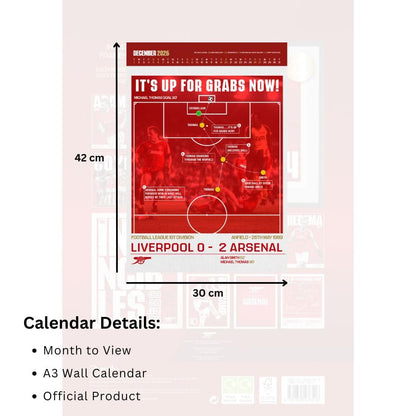 Arsenal Deluxe 2026 Calendar