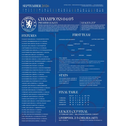 Chelsea FC Deluxe 2026 Calendar