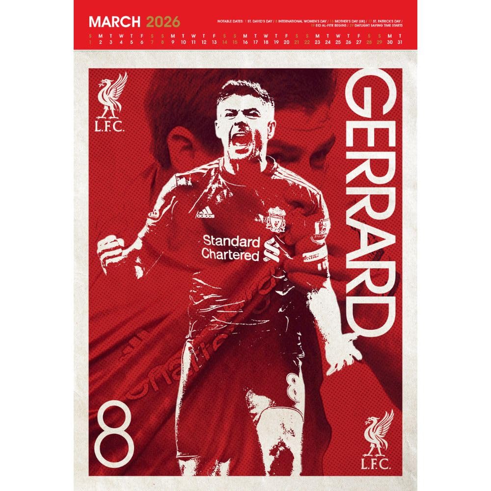 Liverpool FC Deluxe 2026 Calendar