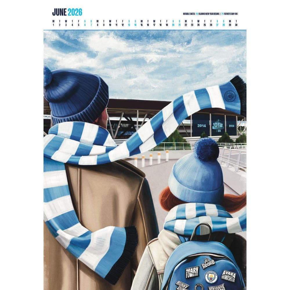 Manchester City Deluxe 2026 Calendar