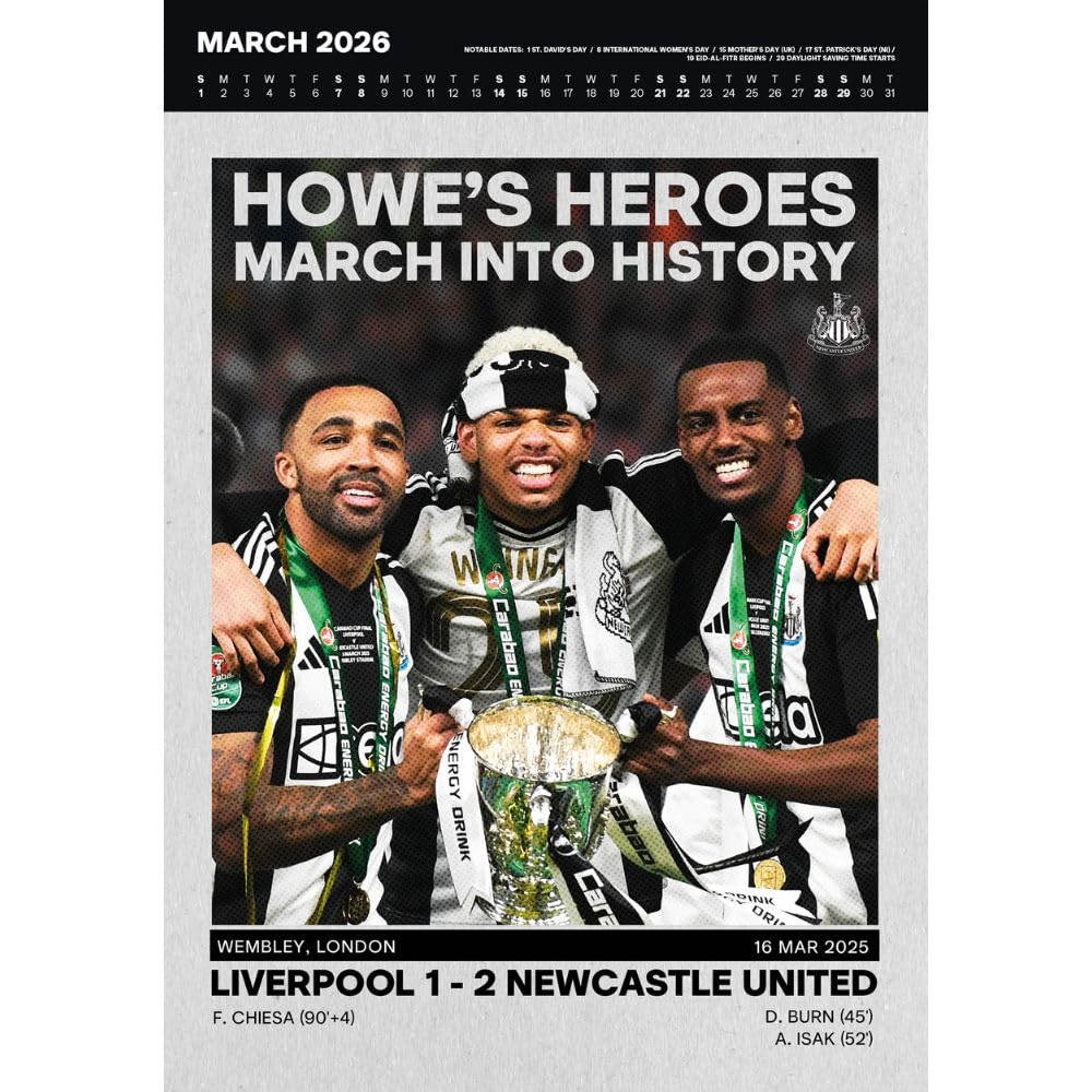 Newcastle United Deluxe 2026 Calendar