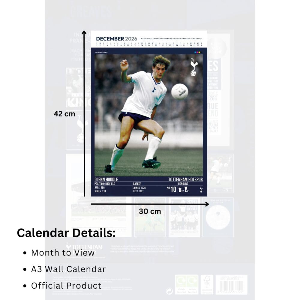 Tottenham Hotspur Deluxe 2026 Calendar