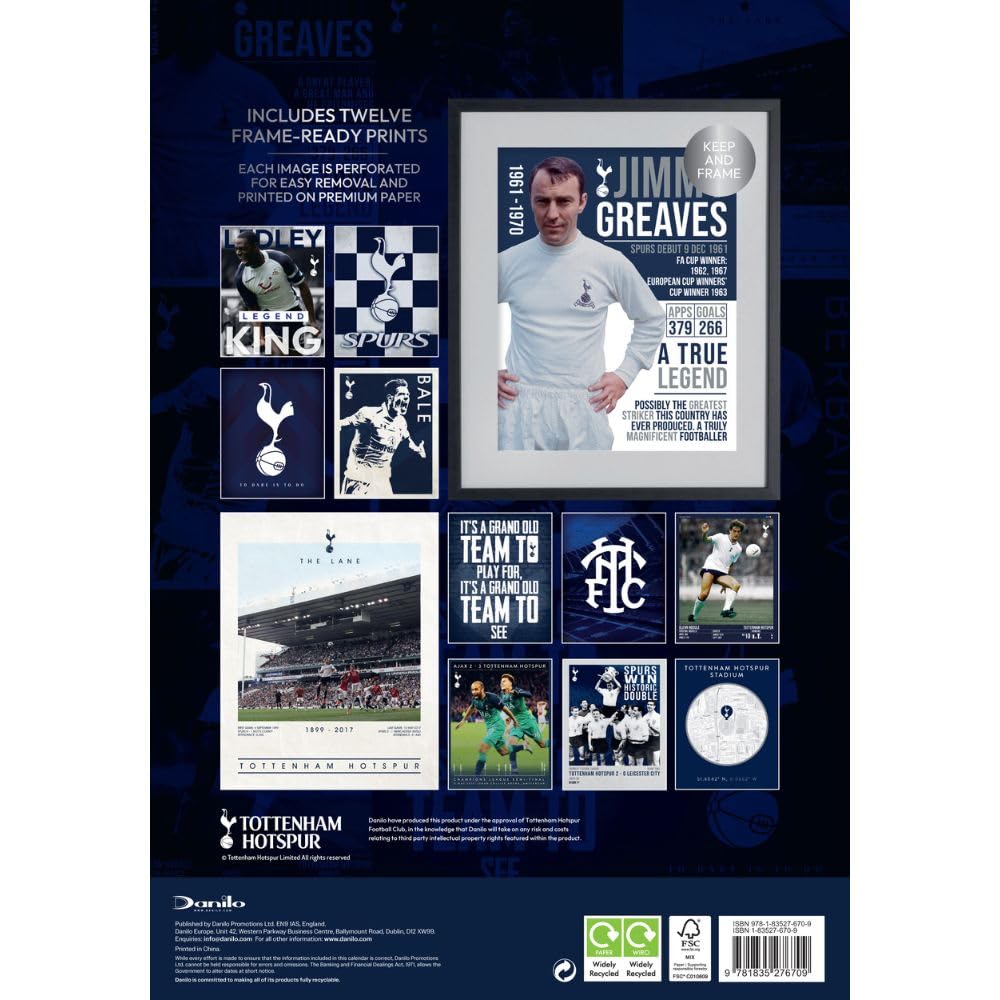 Tottenham Hotspur Deluxe 2026 Calendar