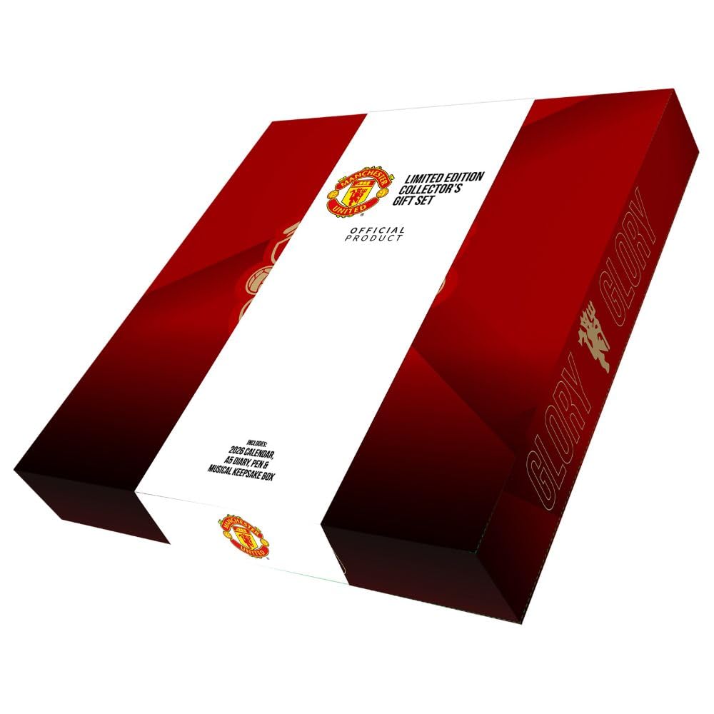 Manchester United 2026 Calendar, Diary & Pen Musical Box Set