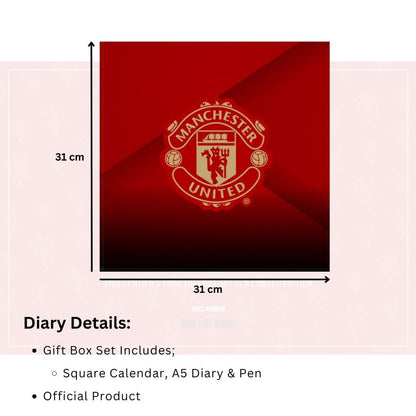 Manchester United 2026 Calendar, Diary & Pen Musical Box Set