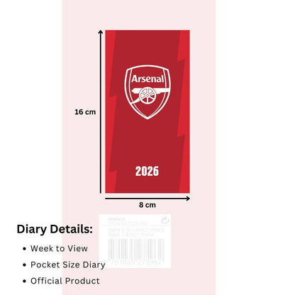 Arsenal 2026 Slim Diary
