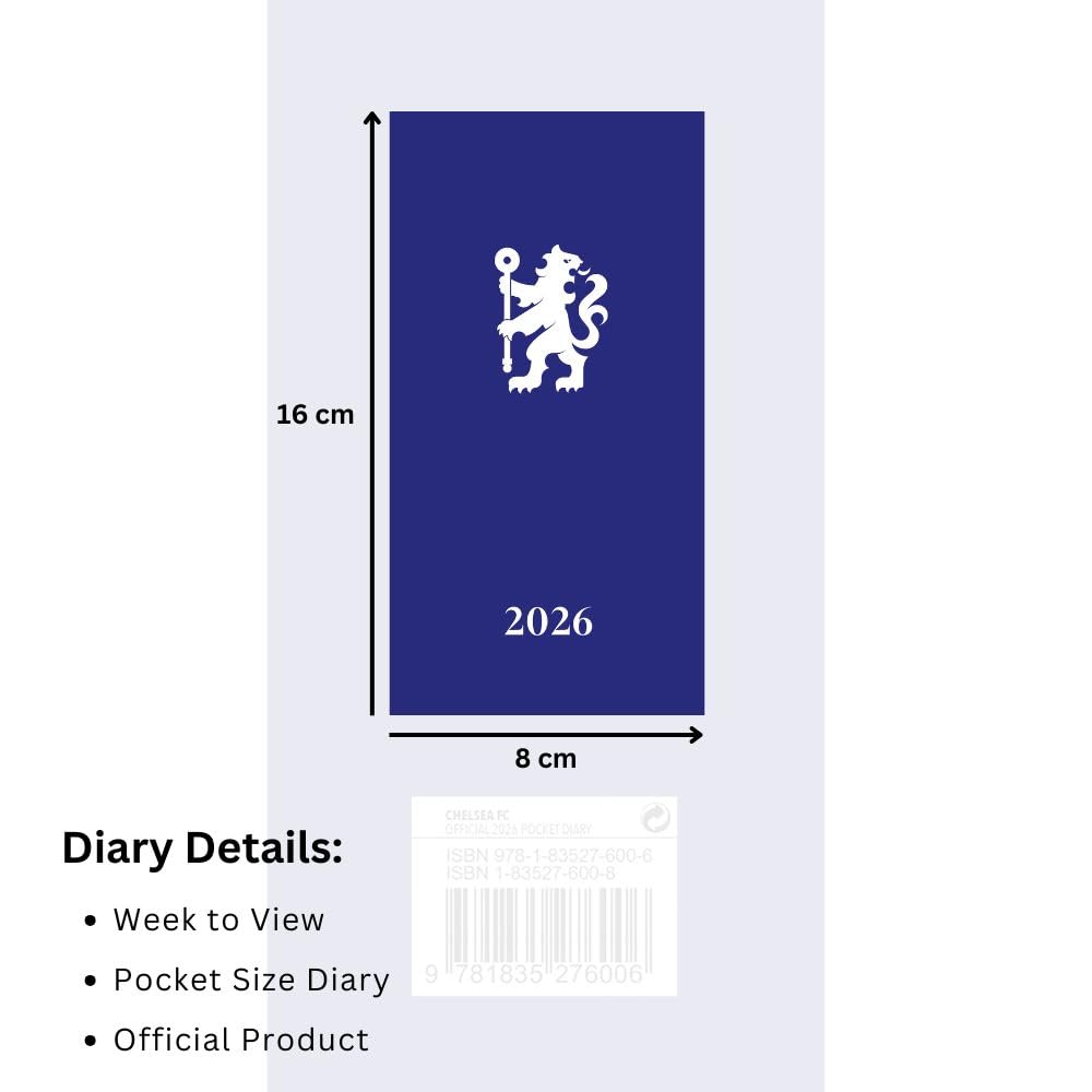 Chelsea FC 2026 Slim Diary
