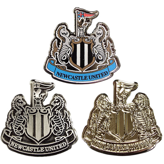 Newcastle United 3 piece crest pin badge set