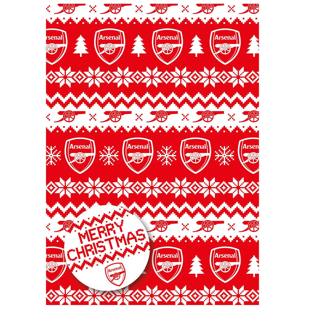 Arsenal Christmas Gift Wrapping Paper