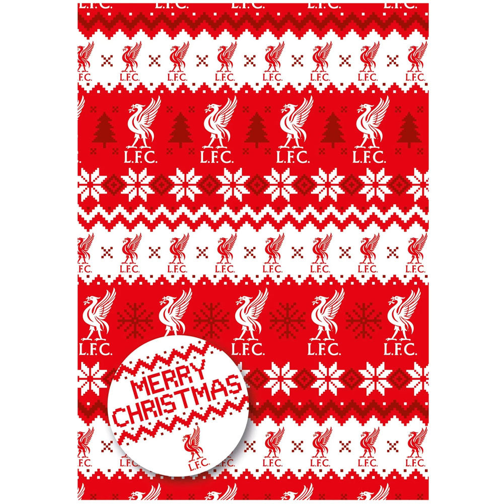 Liverpool FC Christmas Gift Wrapping Paper